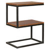 BEISTELLTISCH in Holz 45/30/60 cm  - Sheeshamfarben/Schwarz, Design, Holz/Metall (45/30/60cm) - MID.YOU