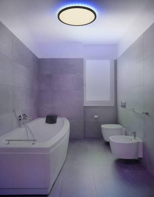LED-TAKLAMPA 21 W 42/2,5 cm  - vit/opal, Design, plast (42/2,5cm) - Globo