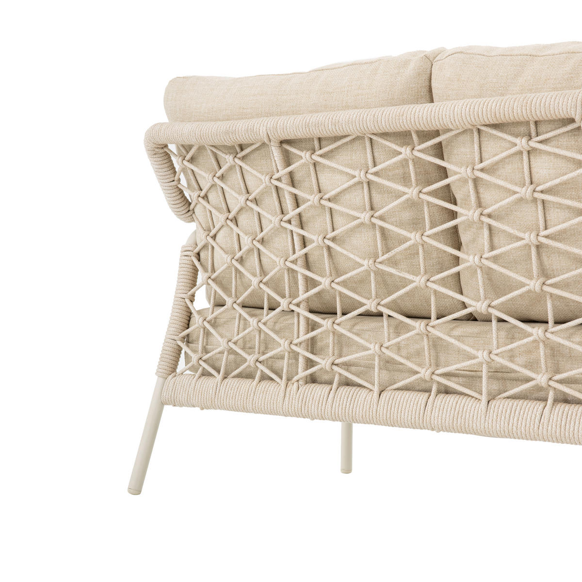 GARTENSET Metall, Textil, Stein  - Elfenbein/Beige, Design, Textil/Stein - Dieter Knoll