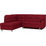 WOHNLANDSCHAFT in Leder Rot - Rot/Alufarben, KONVENTIONELL, Leder/Metall (208/223cm) - Sedda WOHNLANDSCHAFT in Leder Rot - Rot/Alufarben, KONVENTIONELL, Leder/Metall (208/223cm) - Sedda