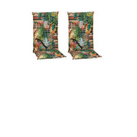 SESSELAUFLAGE Blätter  - Grün, Basics, Textil (118/46/8cm) - Gardenson