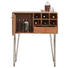 BAR in Akaziefarben, Messingfarben - Messingfarben/Naturfarben, Trend, Holz/Metall (82/105/40cm) - Ambia Home BAR in Akaziefarben, Messingfarben - Messingfarben/Naturfarben, Trend, Holz/Metall (82/105/40cm) - Ambia Home
