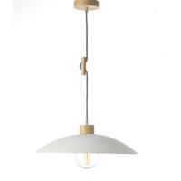ZÁVESNÉ SVIETIDLO, 40/40/80 cm  - biela, Basics, drevo/sklo (40/40/80cm)