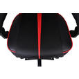 GAMINGSTUHL Rot, Schwarz Metall, Kunststoff, Textil   - Rot/Schwarz, MODERN, Kunststoff/Textil (59/107-117/58cm) - Carryhome