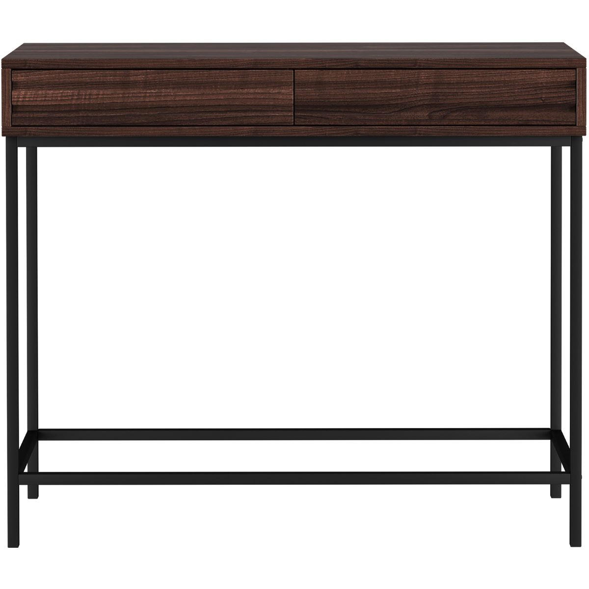 KONSOLE in Holzwerkstoff    - Schwarz/Braun, Design, Holzwerkstoff/Metall (90/76/35cm) - MID.YOU