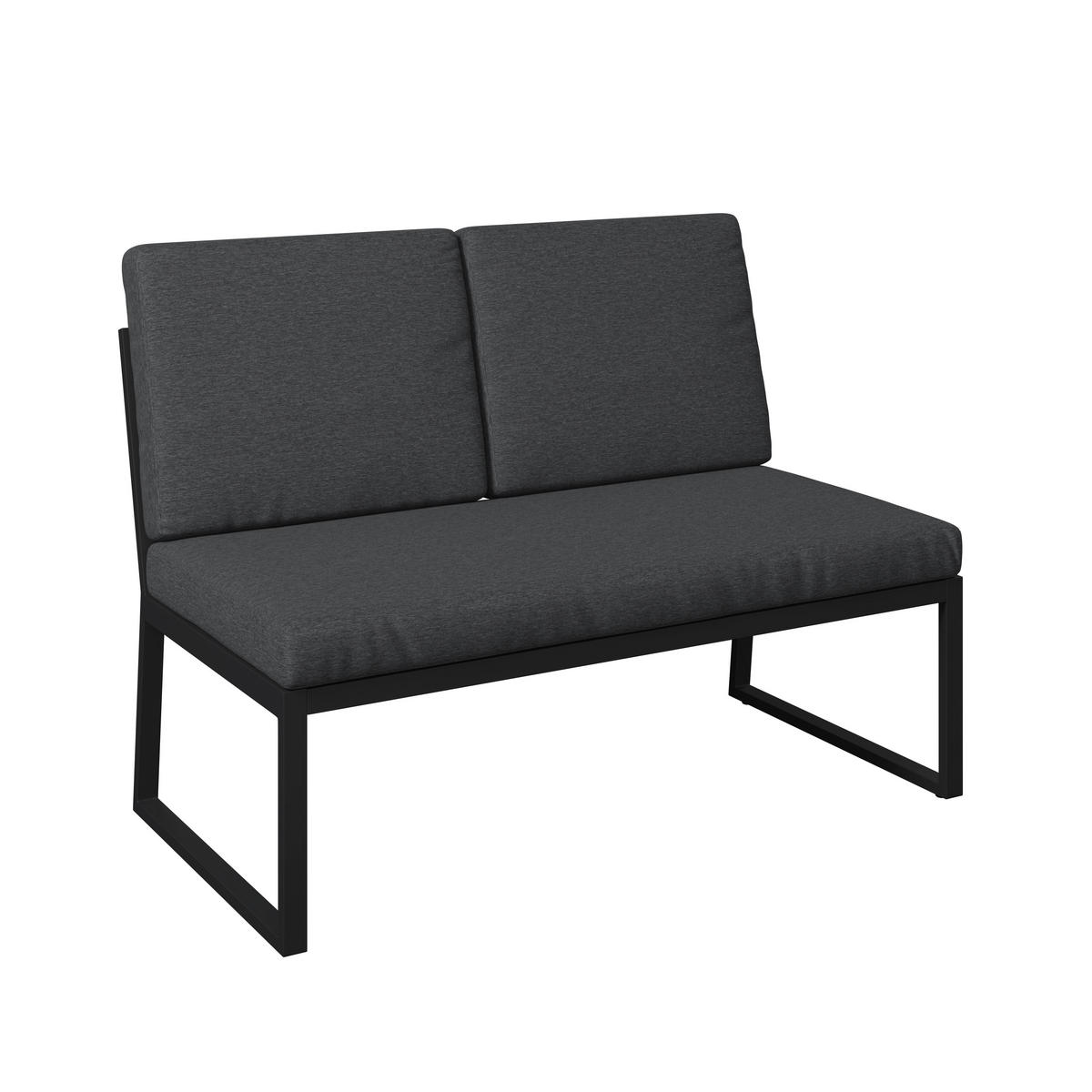 DINING-LOUNGESET Eisen  - Anthrazit/Naturfarben, MODERN, Kunststoff/Textil (230/80/230cm) - Ambia Garden