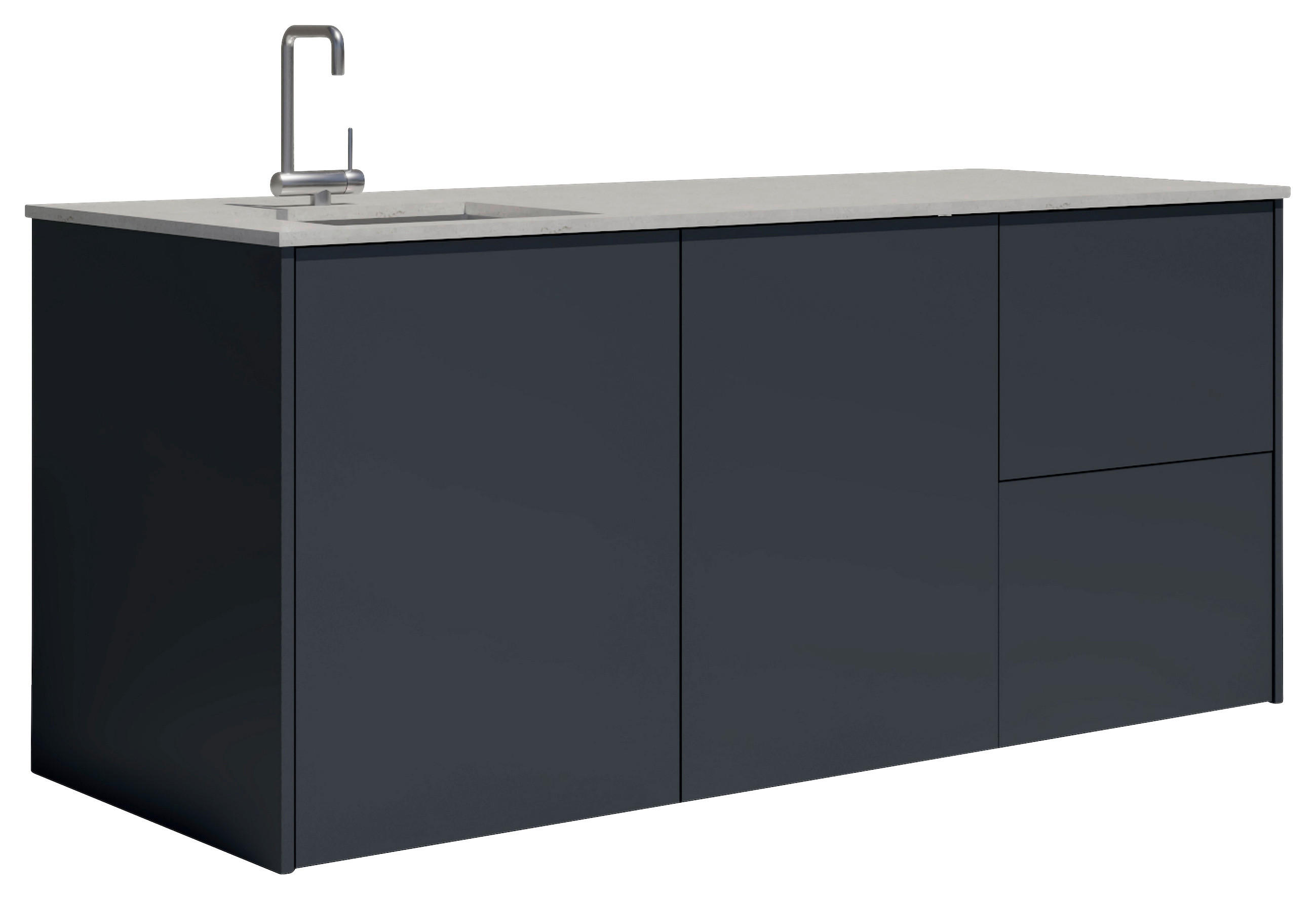 OUTDOORKÜCHE  - Sandfarben/Anthrazit, Basics, Keramik/Metall (198/92,5-98,5/63,3cm) - Dieter Knoll