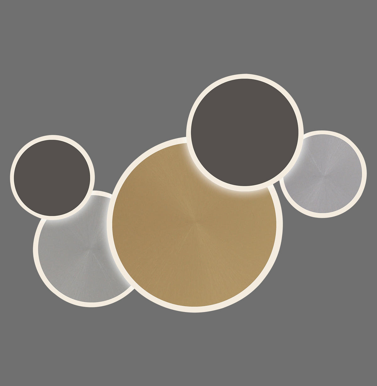 LED-DECKENLEUCHTE Q-Piato 85/50,5/6,5 cm   - Design, Metall (85/50,5/6,5cm) - Paul Neuhaus