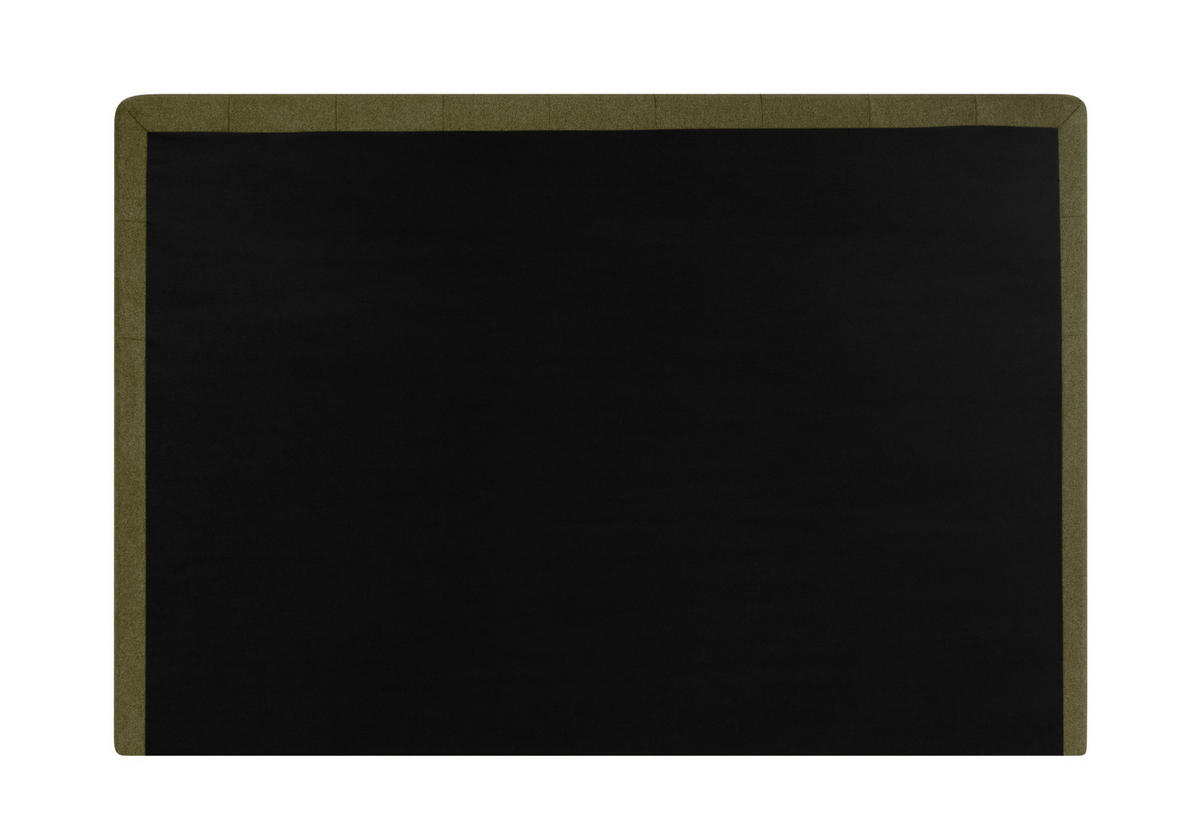 BOXSPRINGBETT 180/200 cm  in Olivgrün  - Silberfarben/Olivgrün, KONVENTIONELL, Textil/Metall (180/200cm) - Welnova
