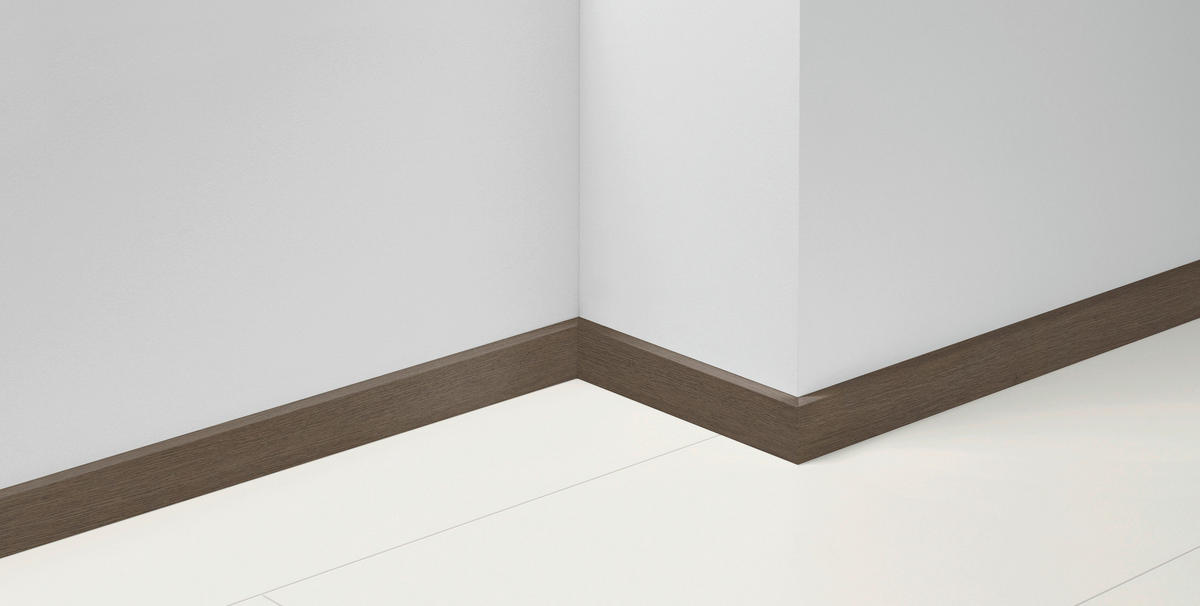 SOCKELLEISTE - Eichefarben/Dunkelbraun, Basics, Holz (220/1,6/5,0cm) - Parador