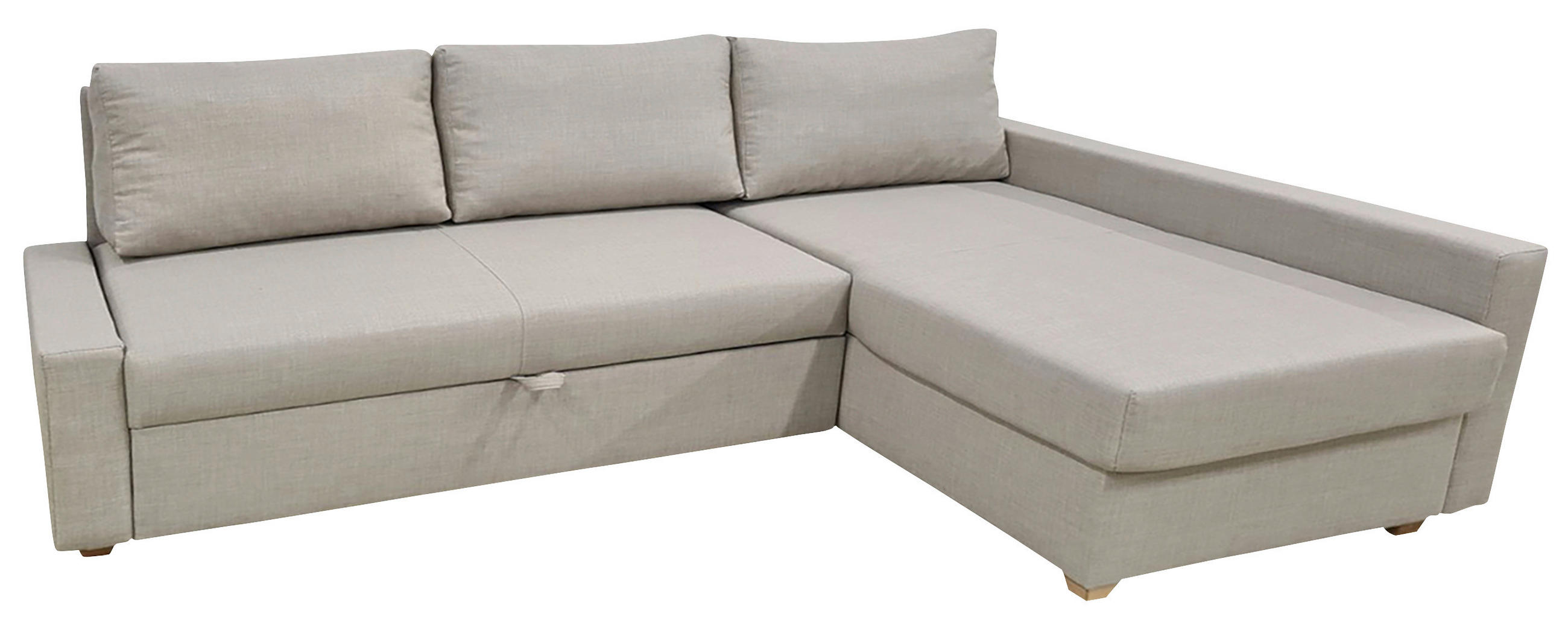 SEDEŽNA GARNITURA, bež  - barve hrasta/bež, Moderno, tekstil/les (230/155cm) - Ti'me