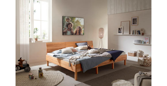 FAMILIENBETT - Wildeiche, Natur, Holz (270/200cm) - Linea Natura