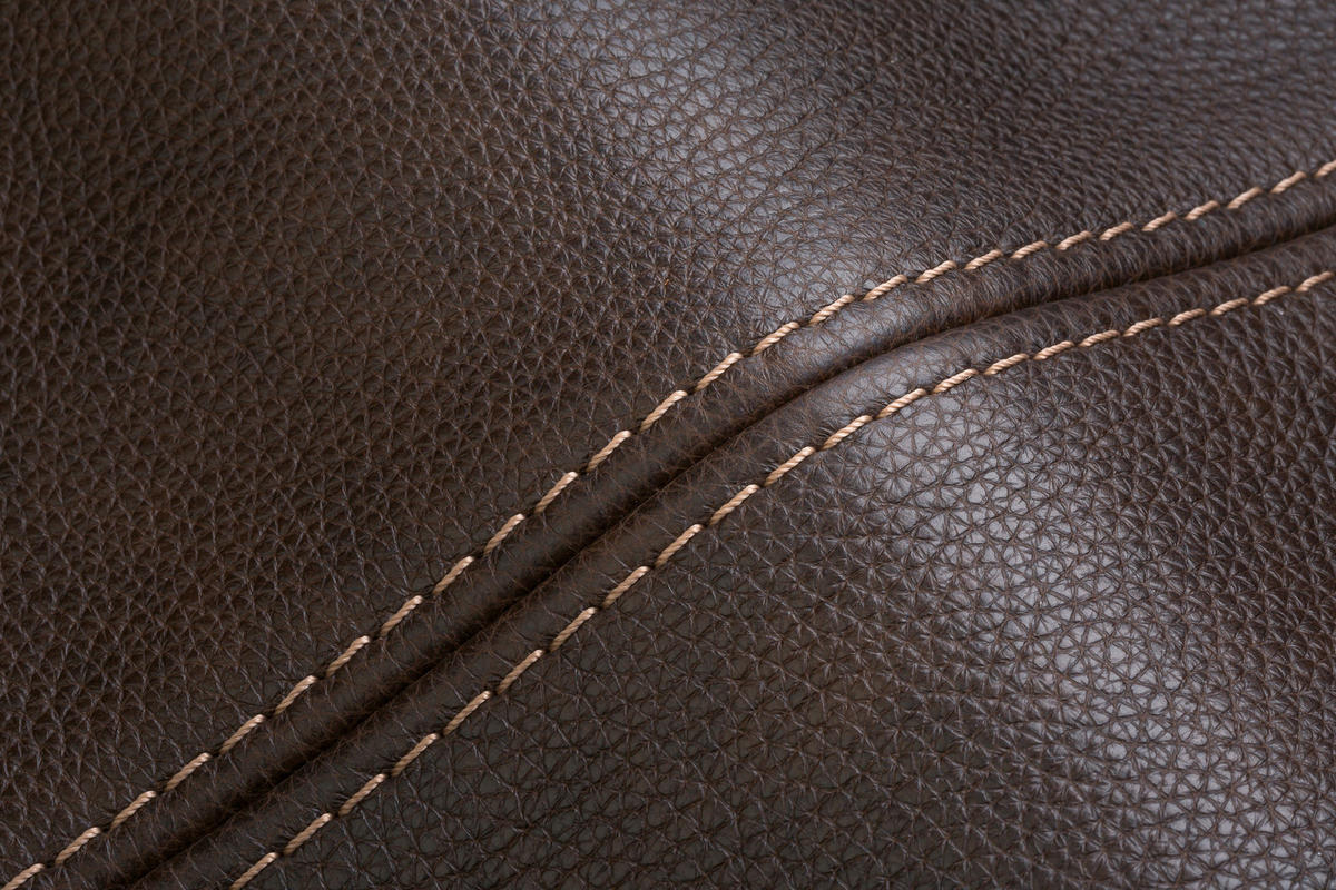 ECKSOFA in Echtleder Dunkelbraun  - Hellbraun/Dunkelbraun, Design, Leder/Metall (298/298cm) - Chilliano