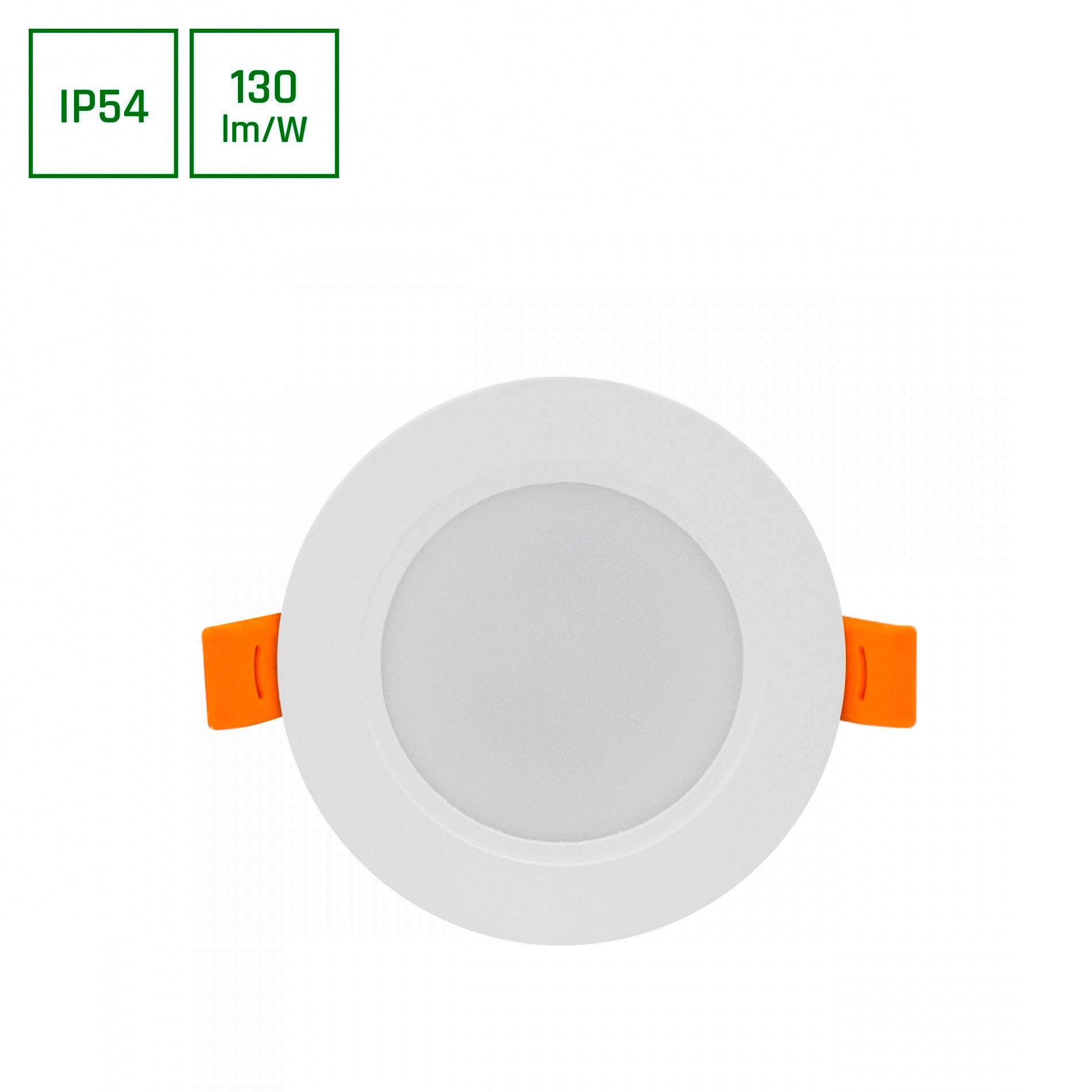SPOLJNA PLAFONJERA - bela, Osnovno, plastika (9,5/3,1cm)