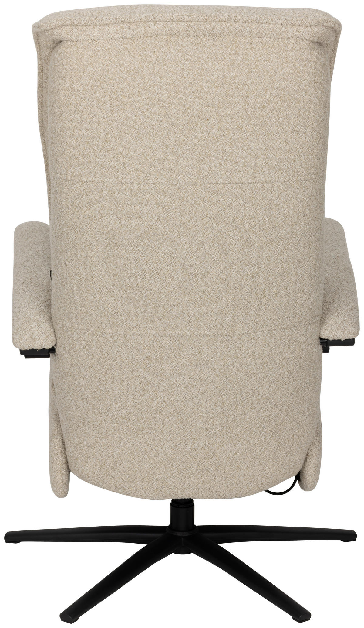RELAXSESSEL Webstoff    - Schwarz/Naturfarben, Design, Holz/Textil (67/114/84cm) - Livetastic