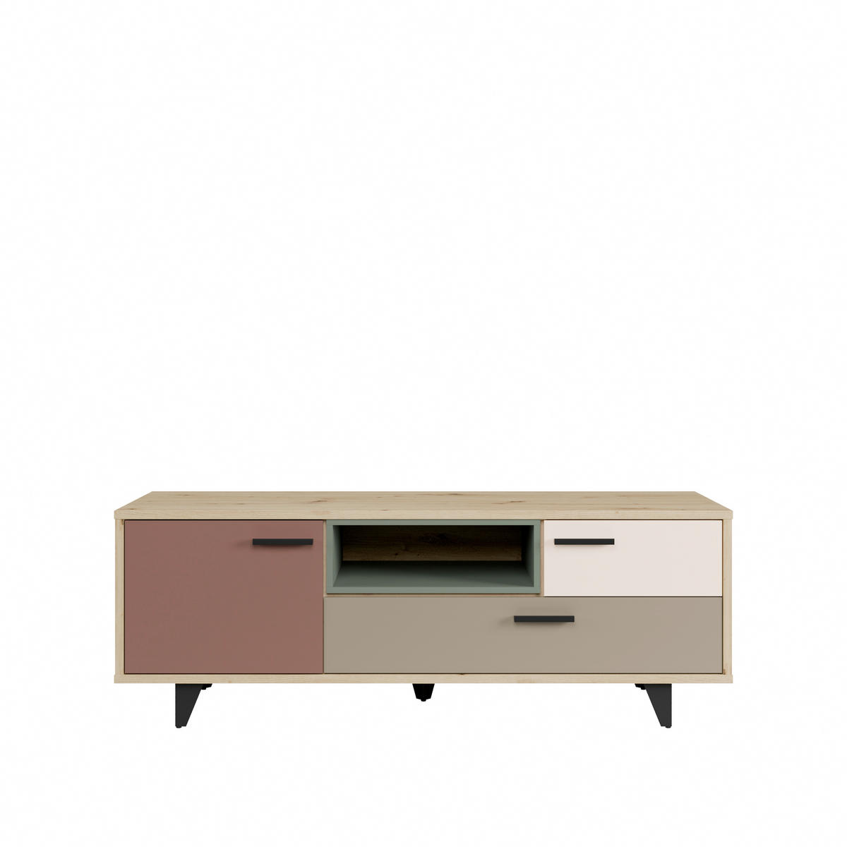 TV-ELEMENT - Taupe/Sandfarben, Design, Holzwerkstoff/Kunststoff (154,5/54,4/52,2cm) - Carryhome
