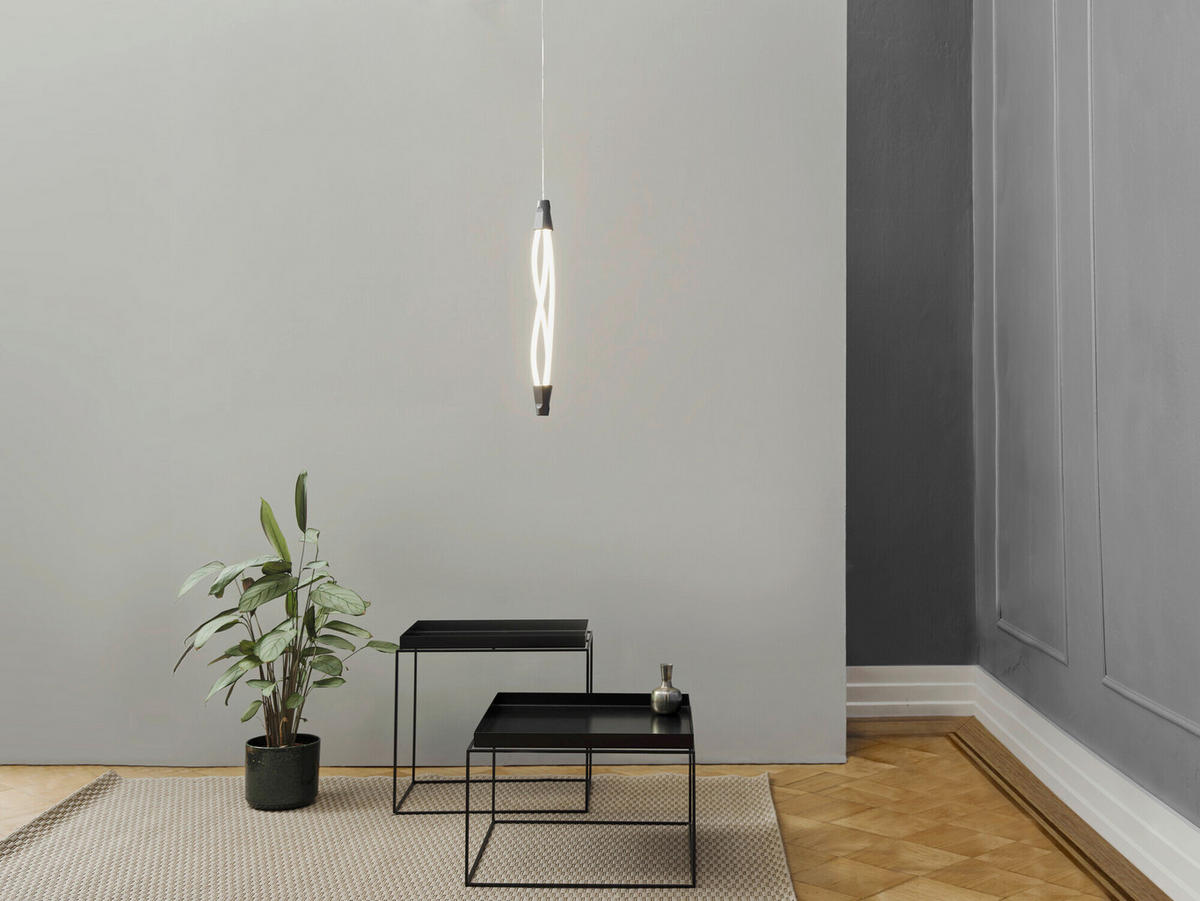 LED-HÄNGELEUCHTE 15/112 cm  - Dunkelgrau, Design, Kunststoff (15/112cm) - Osram