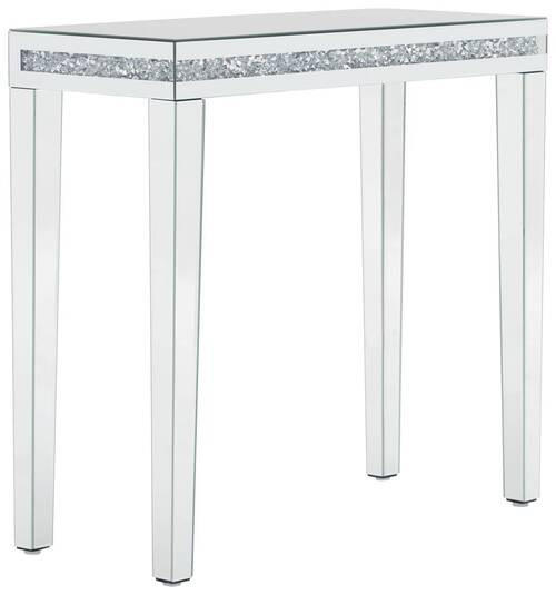 KONSOLENTISCH Silberfarben  - Silberfarben, Trend, Glas/Holzwerkstoff (80/35/76cm) - Carryhome