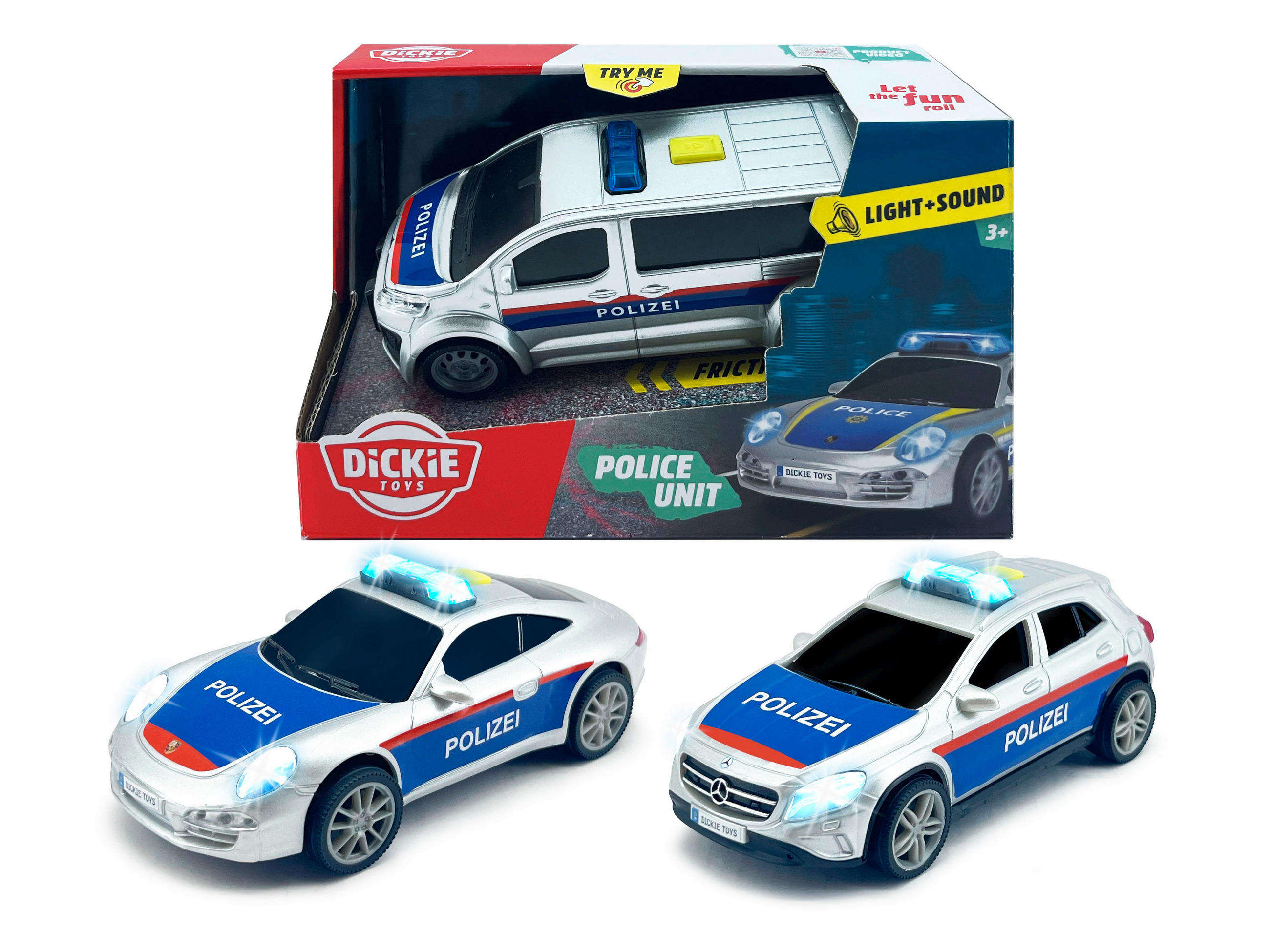 POLIZEIAUTO - Multicolor, Basics, Kunststoff (8,50/19/12,50cm) - Simba