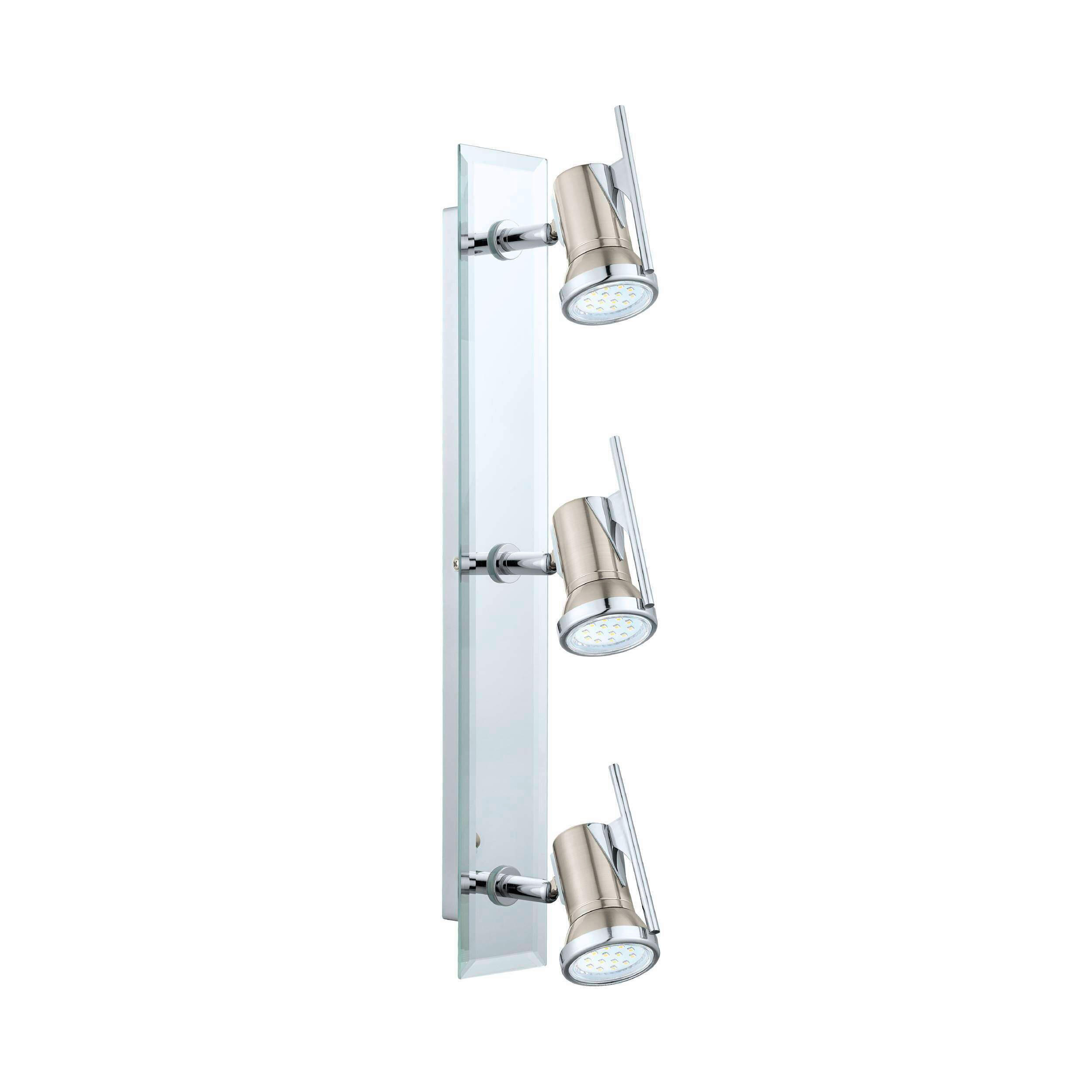 DECKENSPOTS 46/7/5 cm   - Chromfarben/Nickelfarben, KONVENTIONELL, Glas/Metall (46/7/5cm) - Eglo