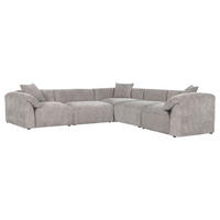ECKSOFA in Flachgewebe Braun  - Schwarz/Braun, Modern, Kunststoff/Textil (317/317cm) - Carryhome