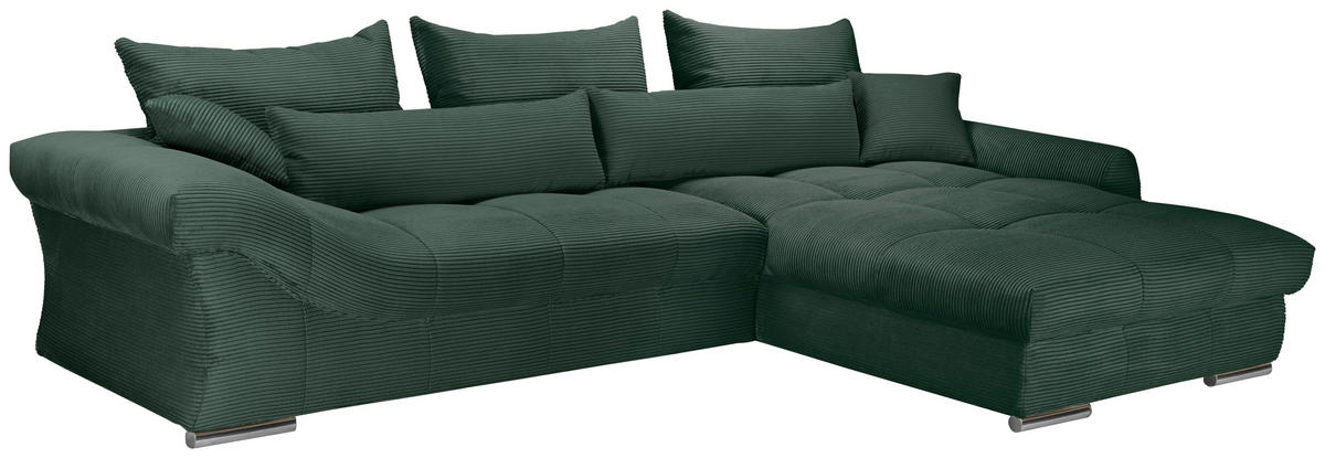 Freisteller von Carryhome ECKSOFA Dunkelgrün Cord.