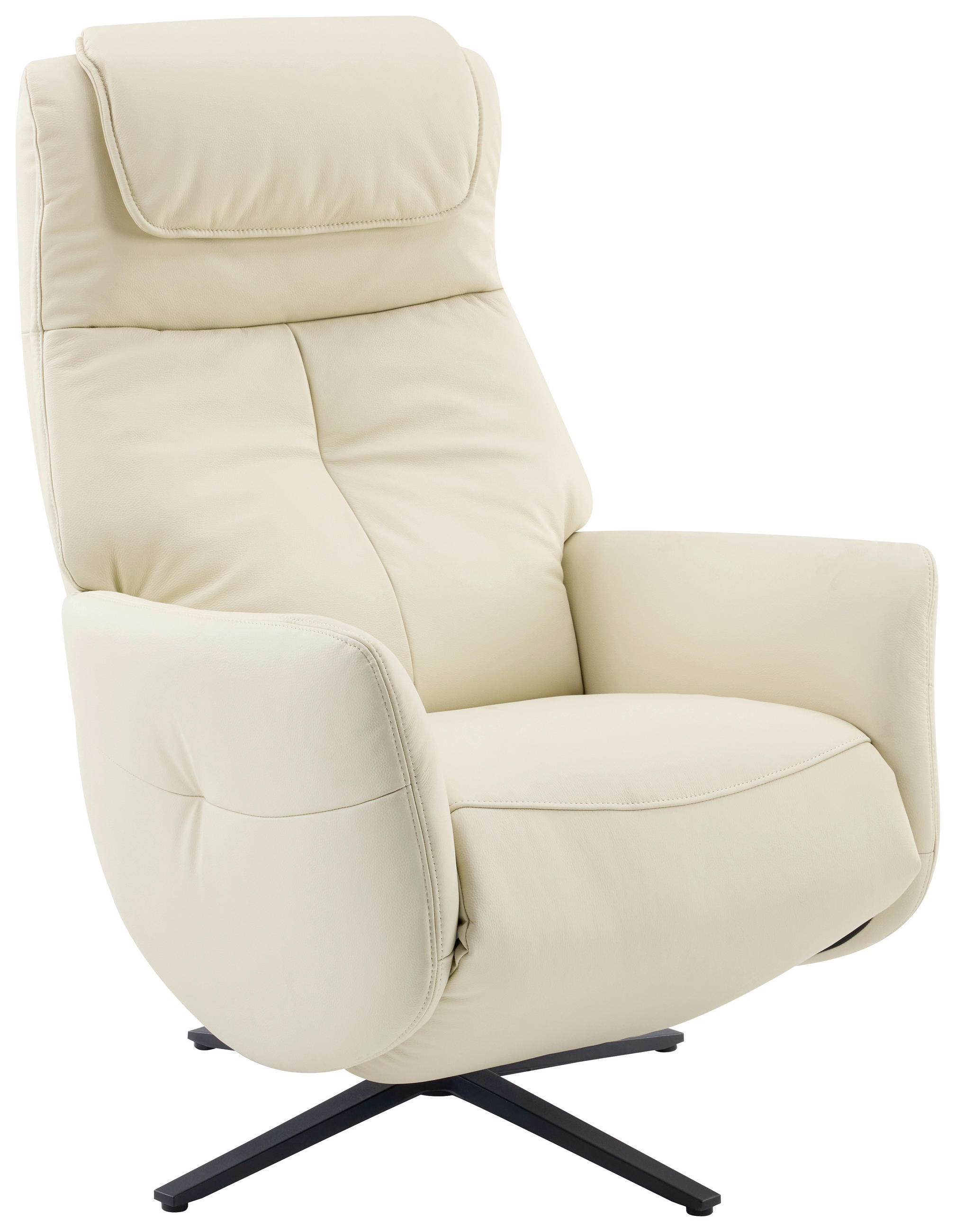MASSAGESESSEL Echtleder Lederlook Beige    - Beige, Design, Leder/Textil (77/113/90cm) - Xora