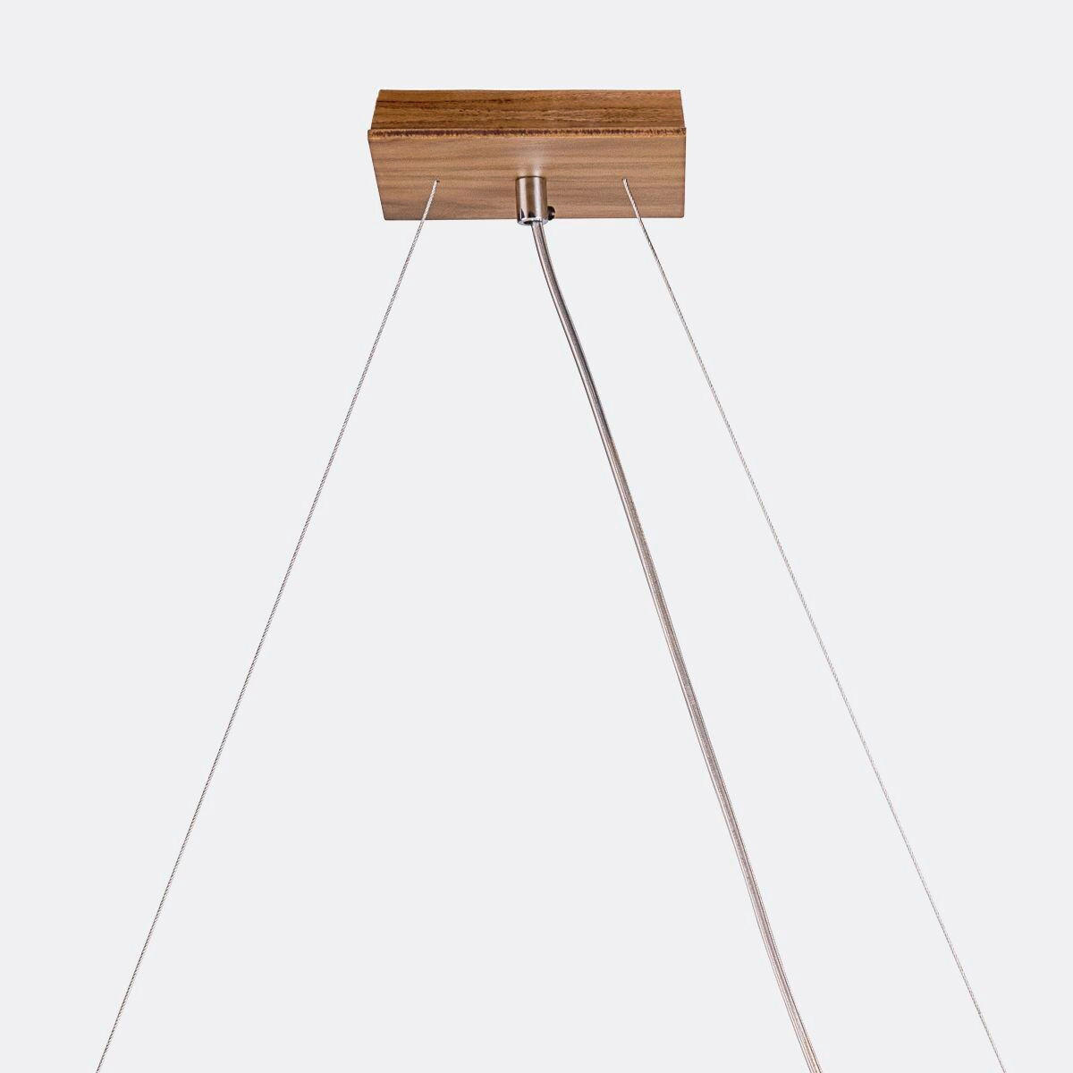 HÄNGELEUCHTE    - Teakfarben, Natur, Glas/Holz (20/52,9/20cm) - Elstead Lighting