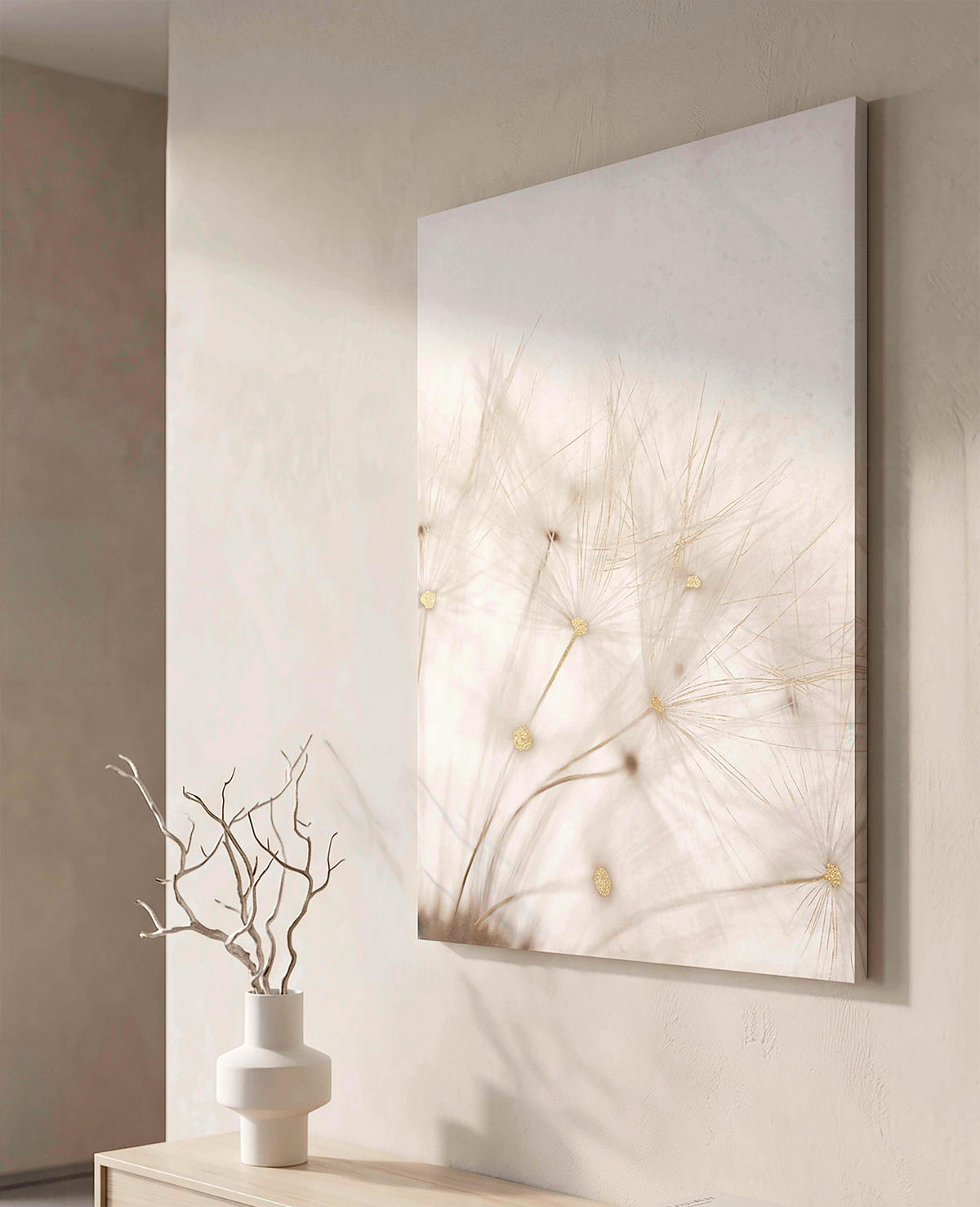 LEINWANDBILD Blumen  - Basics, Holz/Textil (80/120/3cm)