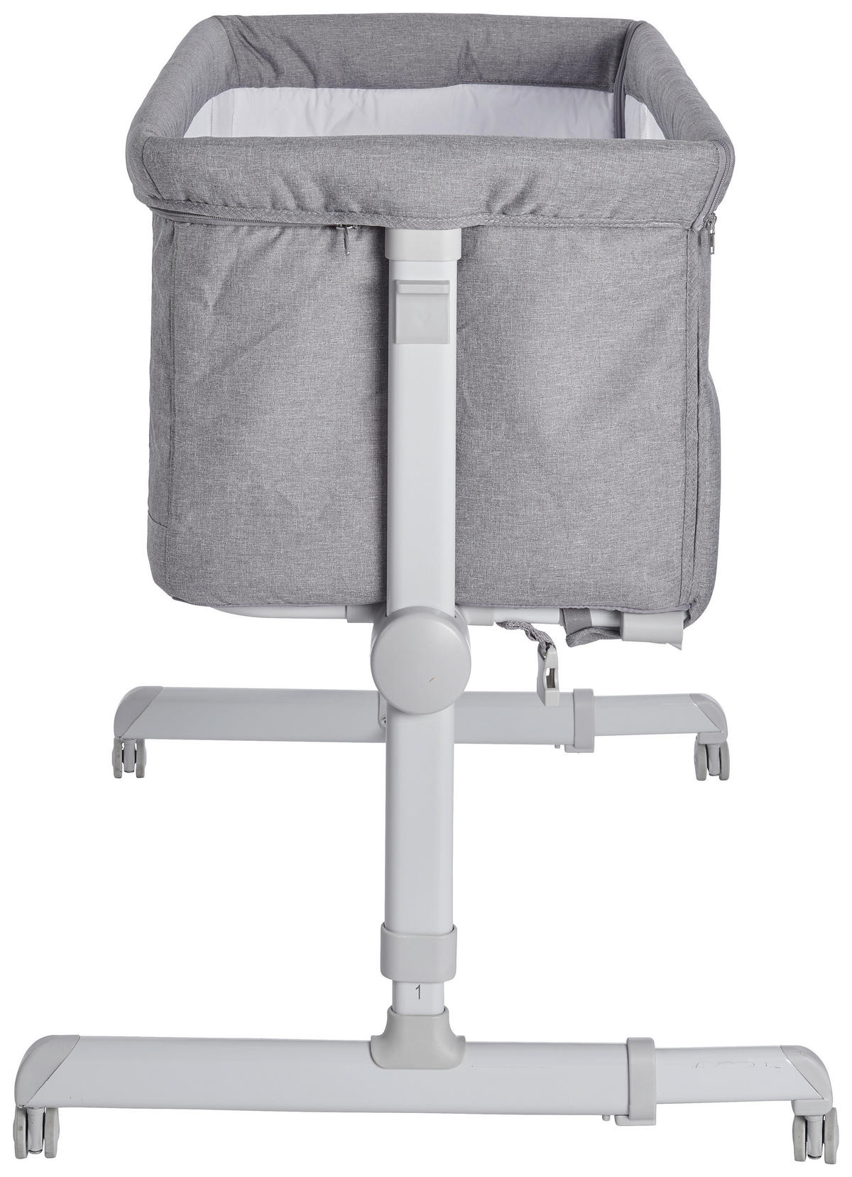 POMOĆNI KREVET ZA BEBE  BASIC  - siva/bela, Osnovno, metal/tekstil (81/56/89cm) - My Baby Lou