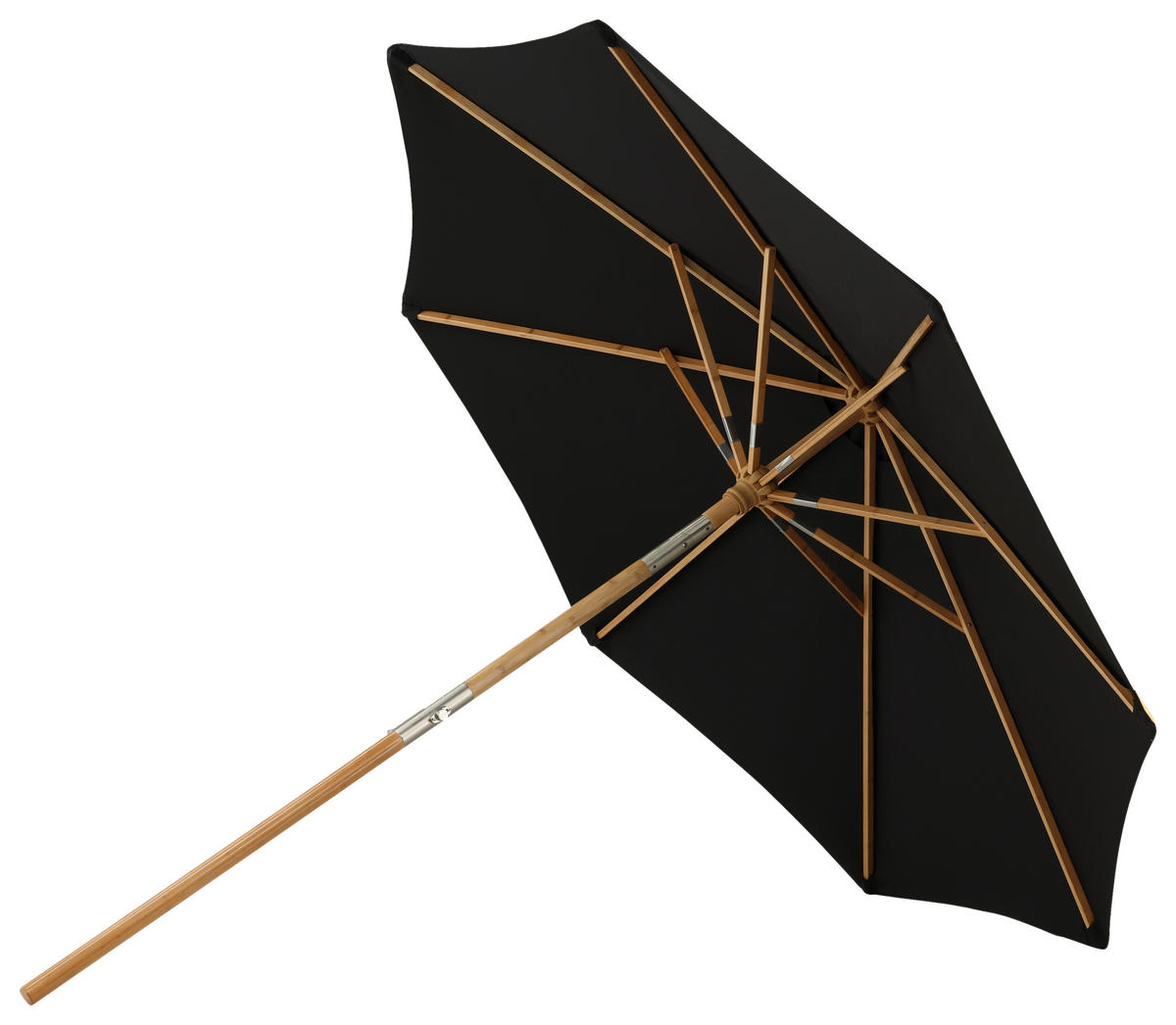 SONNENSCHIRM 270 cm  - Schwarz, KONVENTIONELL (270/250cm) - Gardenson