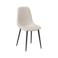 STUHL  in Stahl Cord Metall, Textil  - Beige/Schwarz, Design, Textil/Metall (44/86/53cm) - P & B