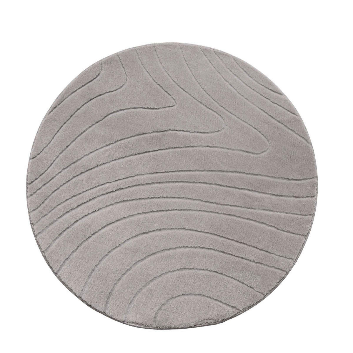 WEBTEPPICH 120 cm Stilo Hellgrau rund  - Hellgrau, Basics, Textil (120cm) - Novel