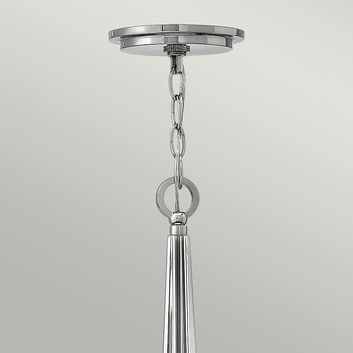 HÄNGELEUCHTE 53.9/67.3 cm    - Nickelfarben, Konventionell, Glas/Metall (53.9/67.3cm) - Elstead Lighting