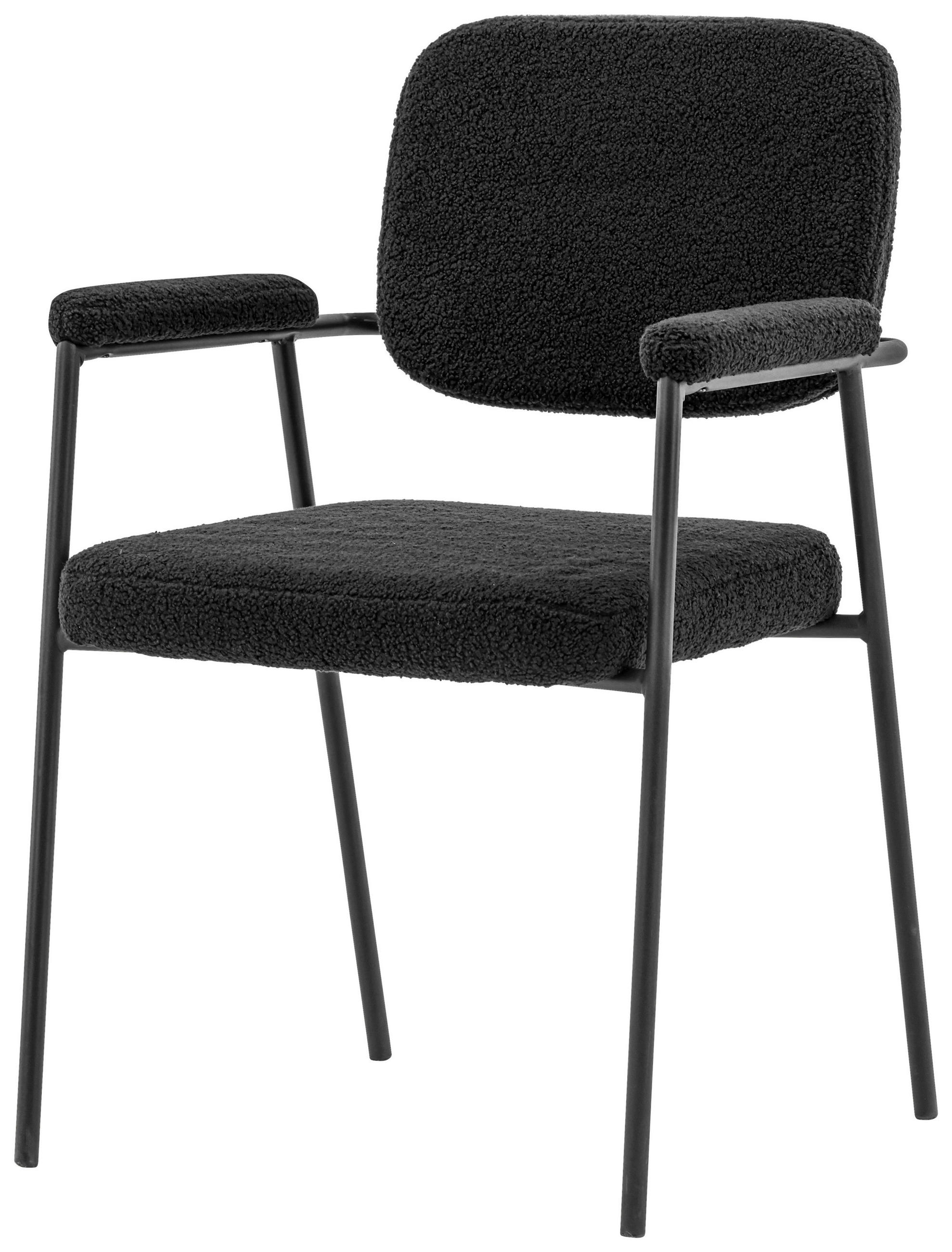 STOL stål sammet  - svart, Design, metall/textil (58/90/61cm) - Niels Andersson