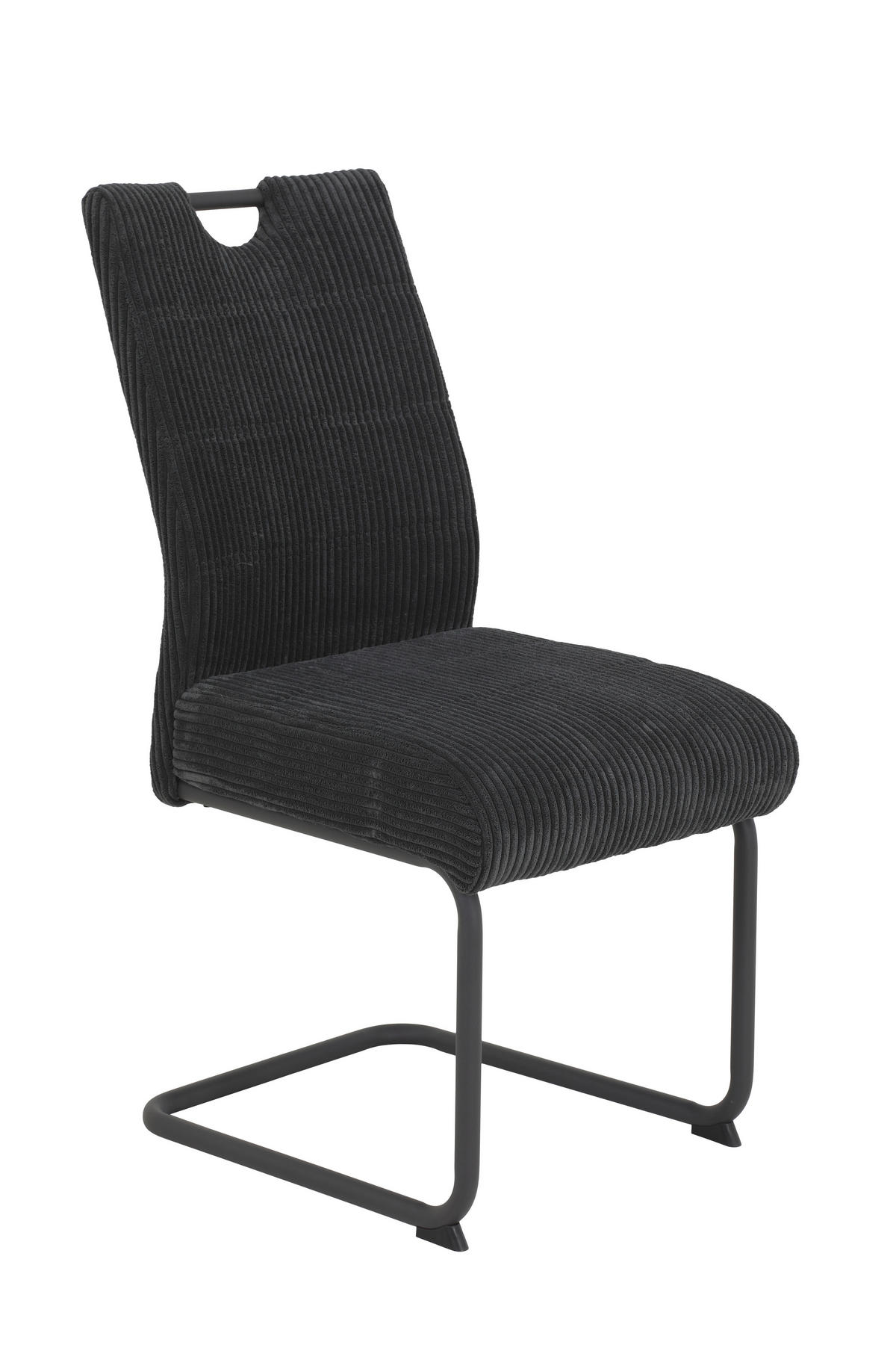 SCHWINGSTUHL-SET 2 Stück  in Stahl Cord  - Anthrazit, MODERN, Textil/Metall (47/99/63cm) - MID.YOU