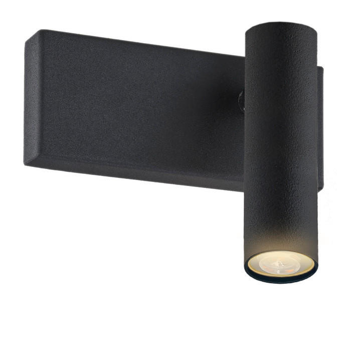 WANDLEUCHTE Argon Etna Plus 18/20,5/14 cm   - Schwarz, Design, Metall (18/20,5/14cm)