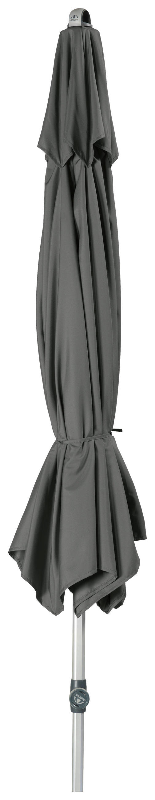 SONNENSCHIRM 320 cm Anthrazit  - Anthrazit/Alufarben, KONVENTIONELL, Textil/Metall (320/320cm) - Doppler