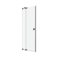 DUSCHTÜR Schwarz  80/200 cm  - Schwarz, MODERN, Glas/Metall (80/200cm) - Schöner Wohnen