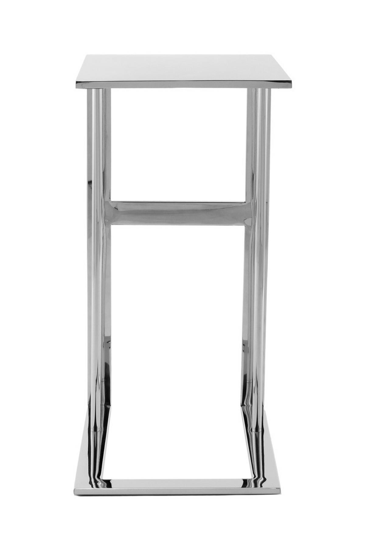 BEISTELLTISCH Silberfarben  - Silberfarben, Design, Metall (40/60/30cm) - Kayoom