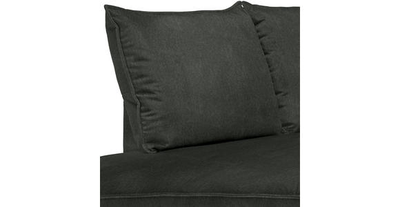 ECKSOFA in Samt Schwarz  - Schwarz, Design, Textil/Metall (200/241cm) - Carryhome