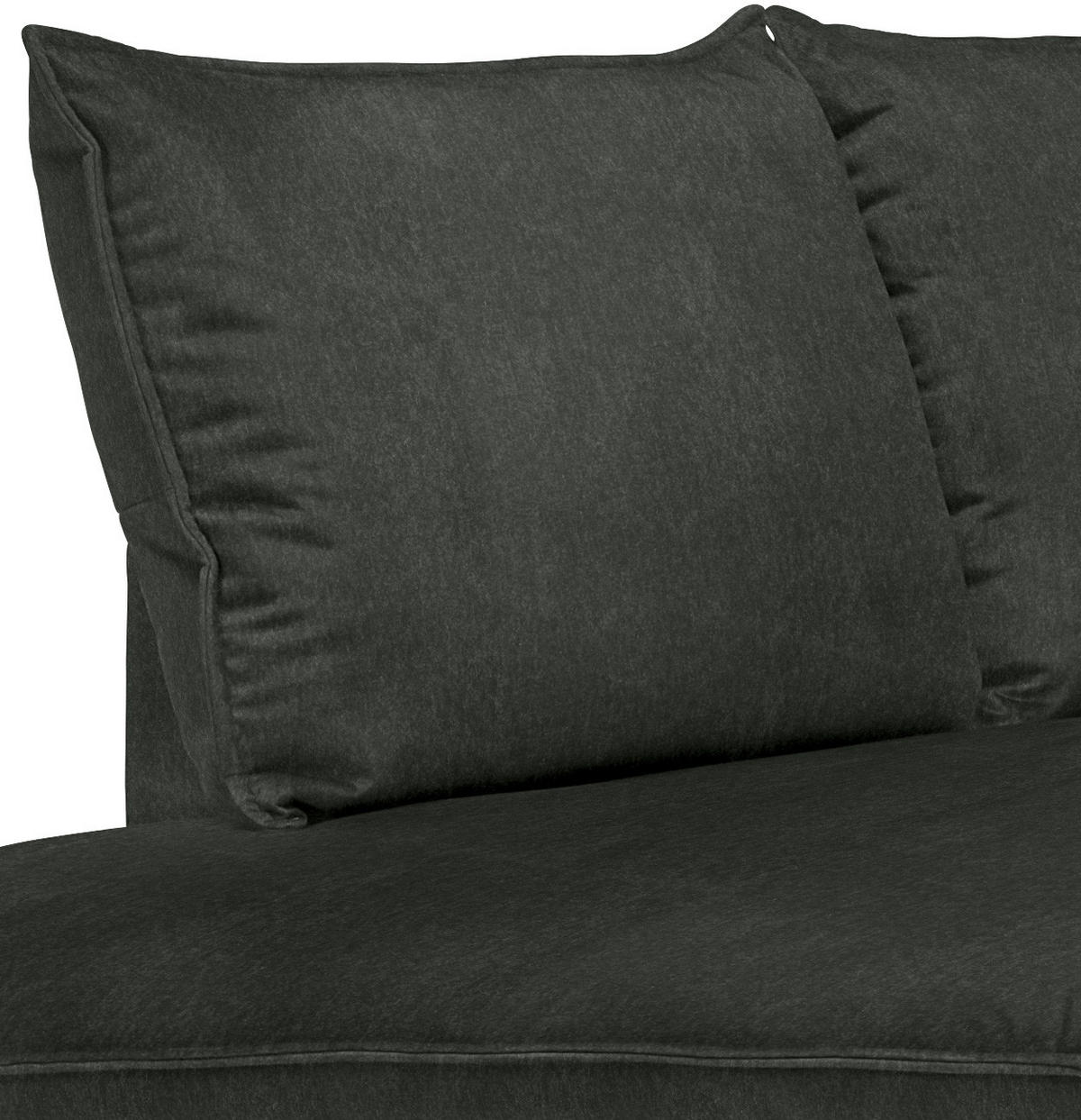 CloseUp von Carryhome ECKSOFA Schwarz Samt.