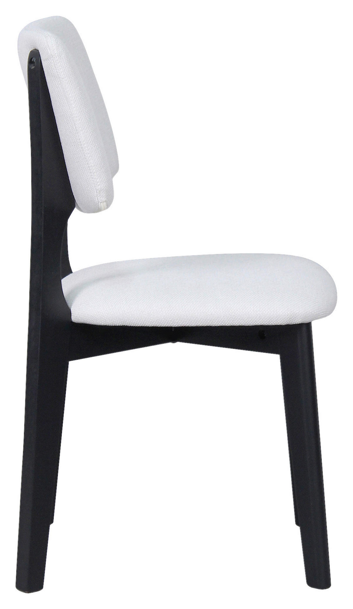 STUHL-SET 2 Stück  in Webstoff  - Beige/Schwarz, MODERN, Holz/Textil (48/87/54cm) - MID.YOU