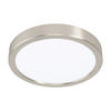 LED-DECKENLEUCHTE 21/2,8 cm   - Weiß/Nickelfarben, Basics, Kunststoff/Metall (21/2,8cm) - Novel