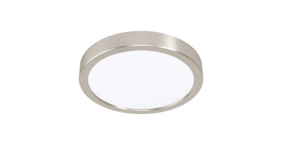 LED-DECKENLEUCHTE 21/2,8 cm - Weiß/Nickelfarben, Basics, Kunststoff/Metall (21/2,8cm) - Novel
