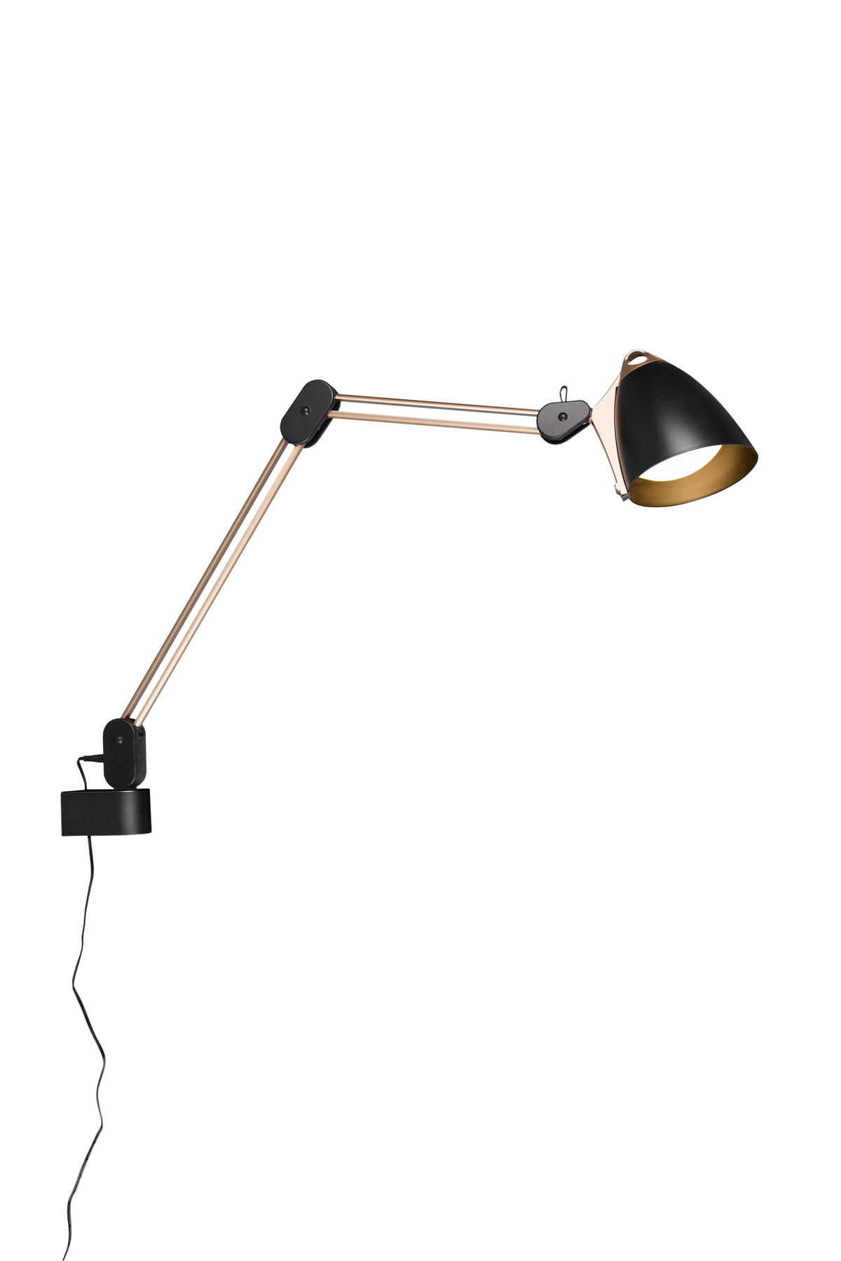 NAMIZNA LED-SVETILKA  Nadal 19,00/57,0/46,00 cm            - zlate barve/črna, Basics, umetna masa (19,00/57,0/46,00cm)