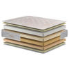 MATRAC 90/200 cm  - narancs/fehér, Modern, textil (90/200cm) - Novel