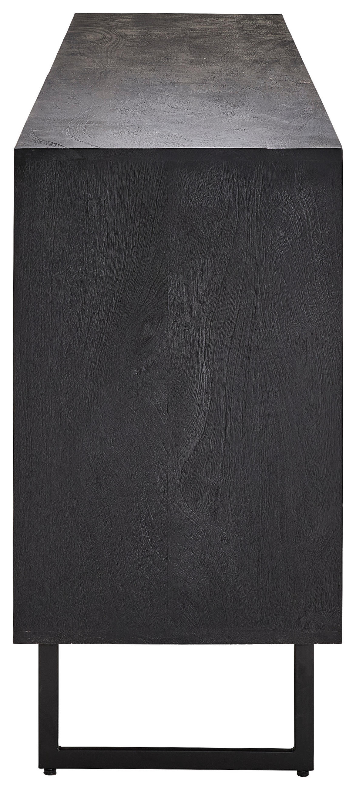 SIDEBOARD  in 180/80/40 cm  - Schwarz, Design, Holz/Metall (180/80/40cm) - Livetastic