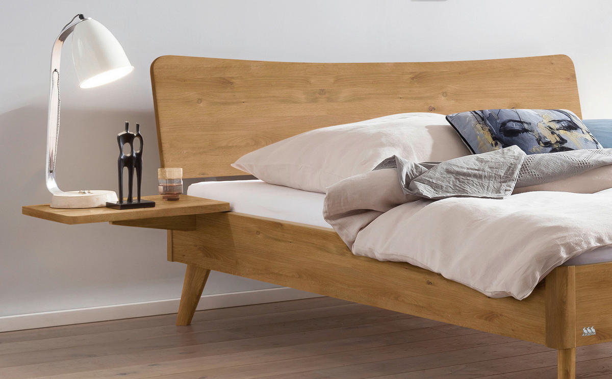 BETT 160/200 cm  in Wildeiche  - Wildeiche, MODERN, Holz (160/200cm) - Hasena