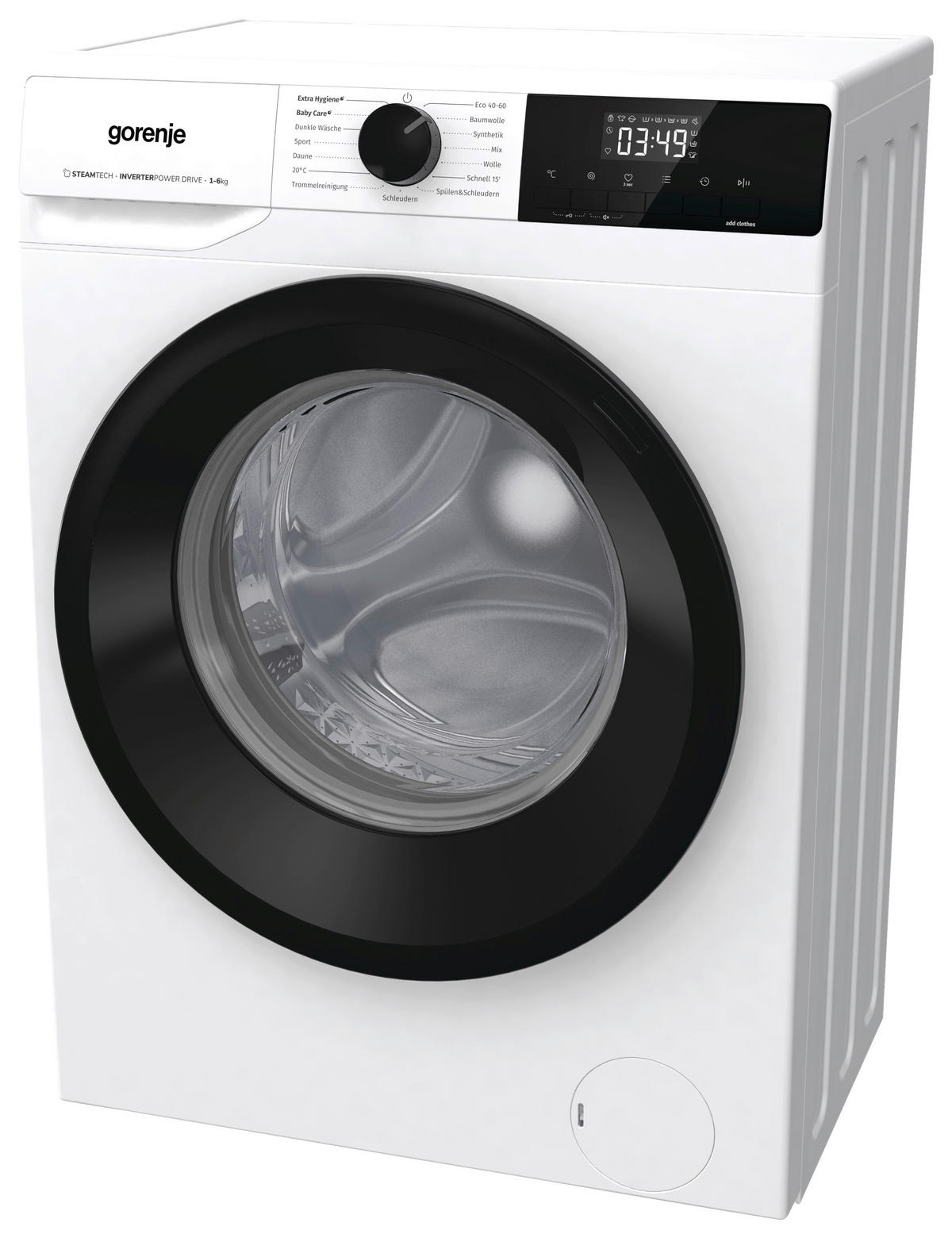 WASCHMASCHINE WNHPI64SAPS   - Schwarz/Weiß, Basics, Glas/Kunststoff (59,5/84,5/43,5cm) - Gorenje
